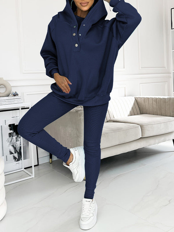 Hooded and Comfortable Sweatshirt Suit