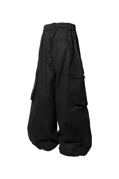 Scarf Cargo Wide Leg Pants