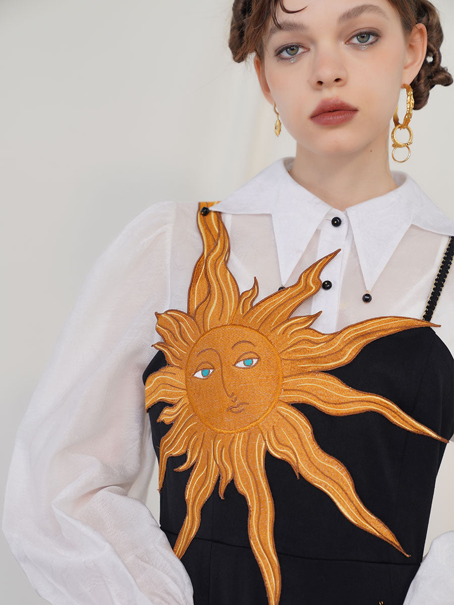 Twilight Sun Embroidered Dress