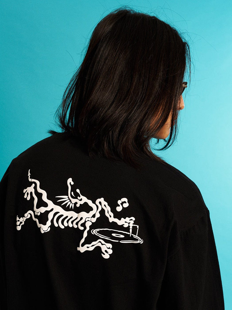 Skeleton Dj Long Sleeve Sweatshirt