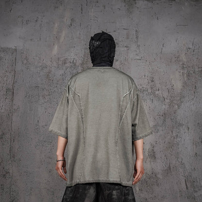 Washed Structured Grey T-shirt