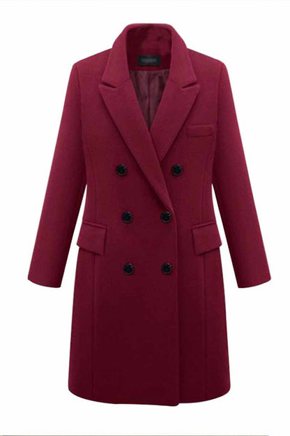 Thick Color Button Coat