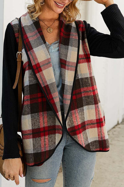 Ol Winter Street Style Plaid Coat