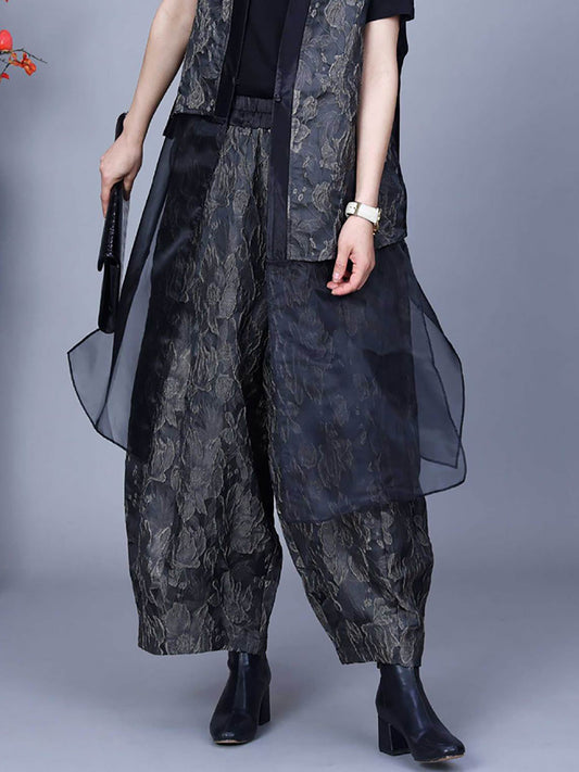 Flower Print Spring Loose Harem Pants Pa1018