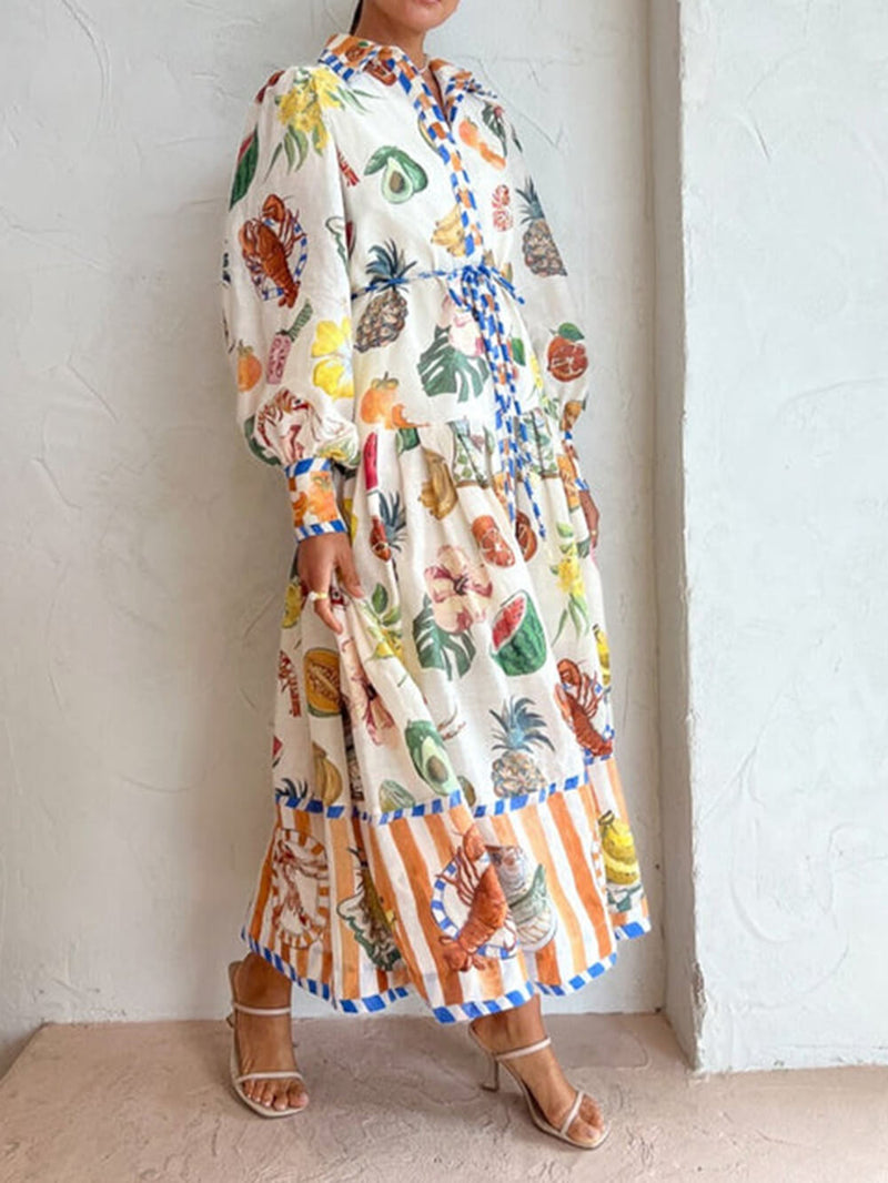 Theo Shirtdress in Multi