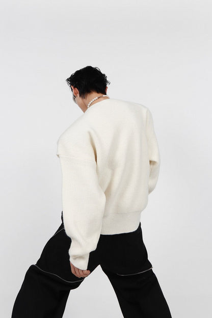 Logo Sweater With Knit Design