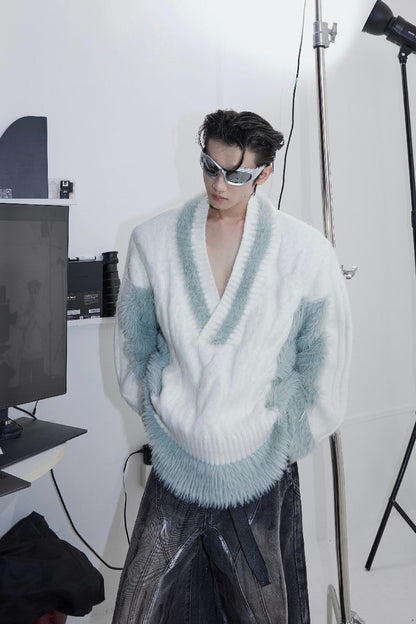 V-neck Pullover Sweater