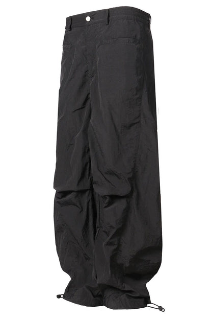 Black Nylon Track Pants
