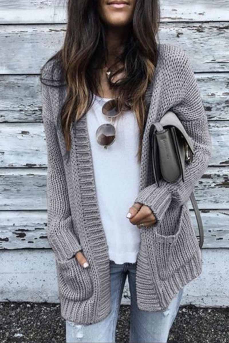 Loose Sleeve Sweater Cardigan