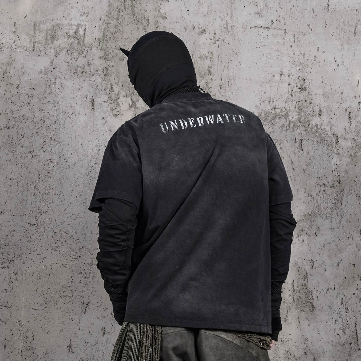 Underwater Black Techwear Pocket T-shirt