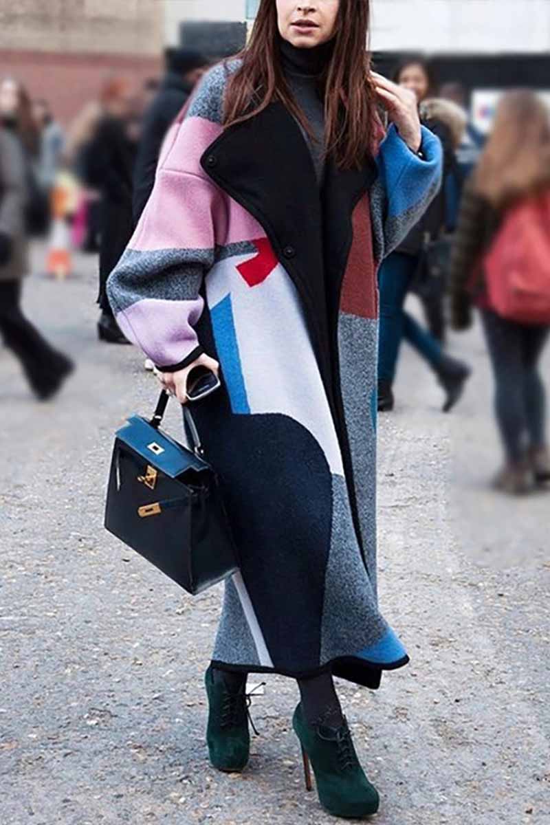 Color Printed Coat