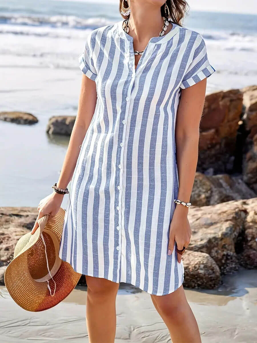 Striped Midi Dress
