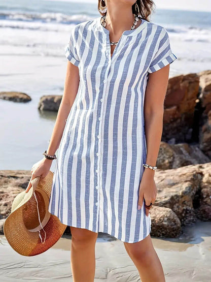 Striped Midi Dress