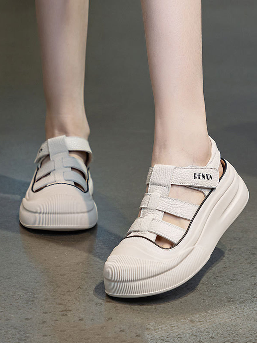 Summer Leather Platform Sandals Ui1019