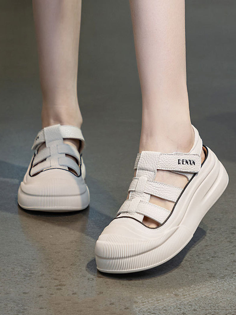 Summer Leather Platform Sandals Ui1019