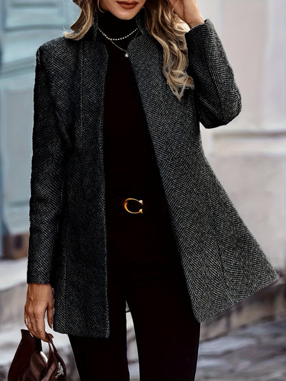 Retro Pocket Heather Coat