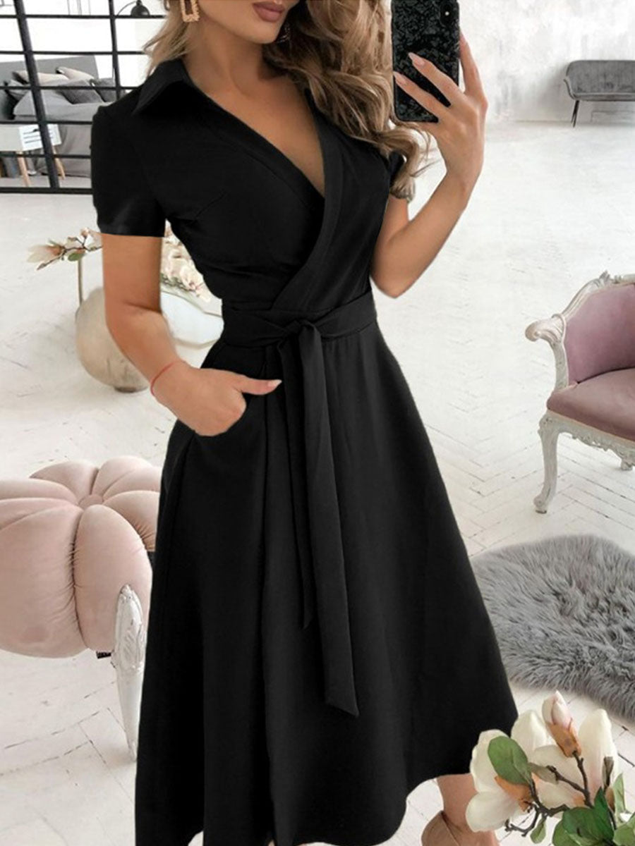 Wrap Midi Dress