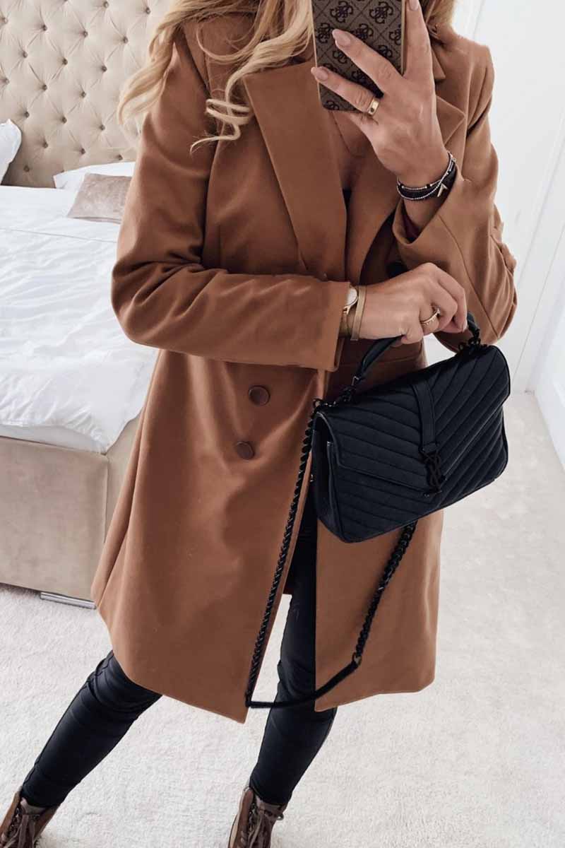 Color Coat With Buttons(3 Colors)