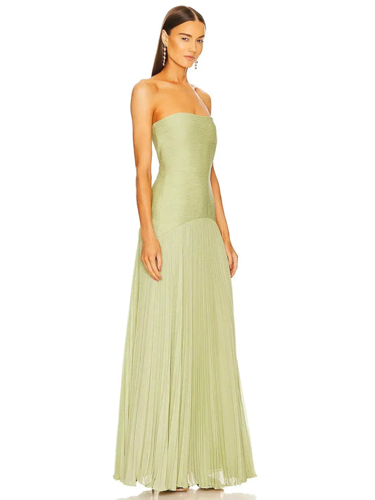 Morgane - Sleeveless Drop-waist Maxi Dress