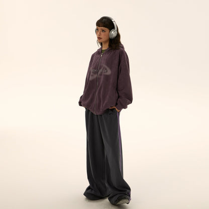 Two-stripes Wide-leg Track Pants