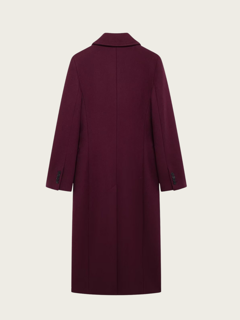 Heavenleigh Wine Red Long Coat