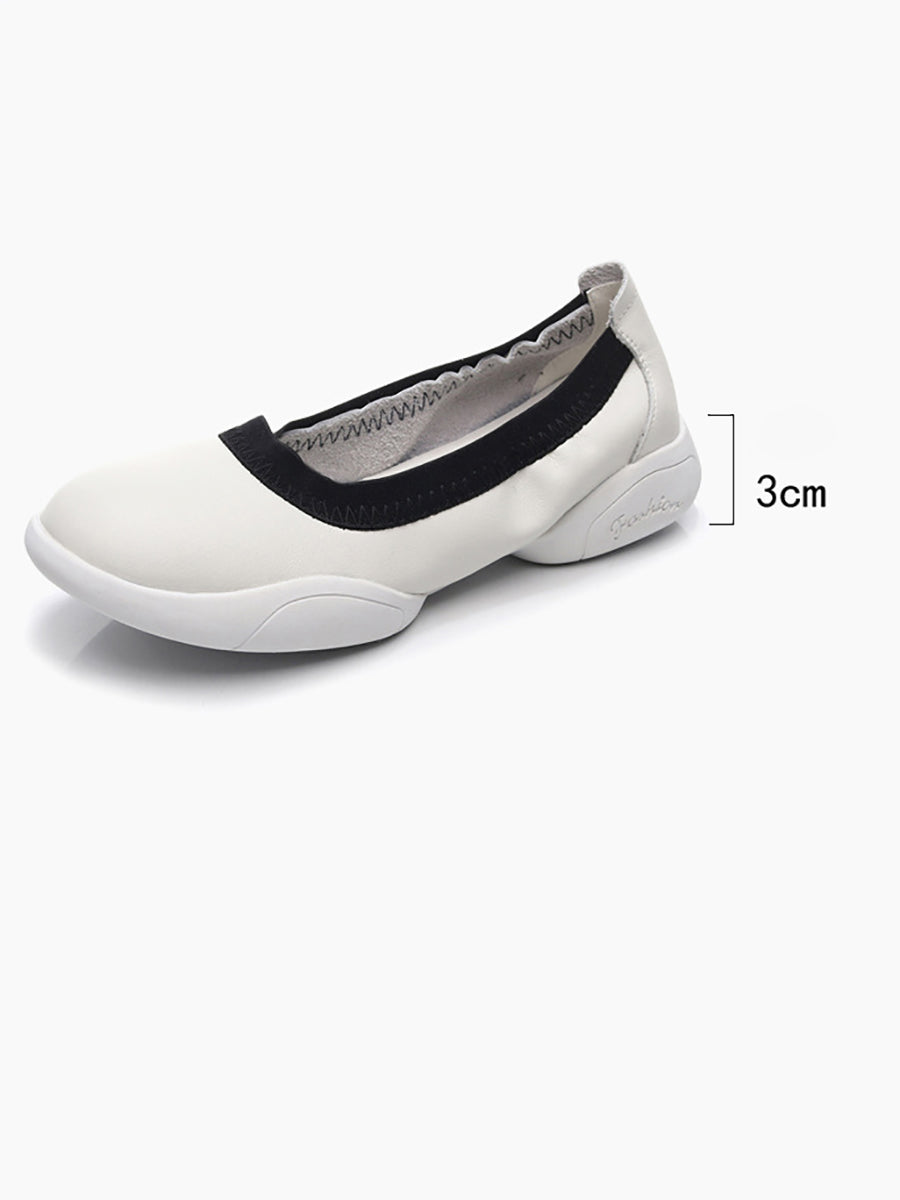 Summer Leather Low-heel Shoes Ui1017