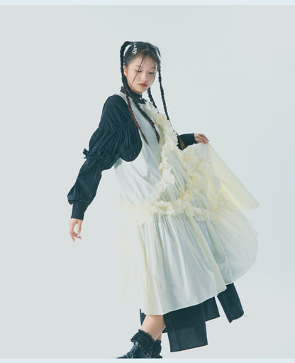 Cotton Ruffle Maxi Dress