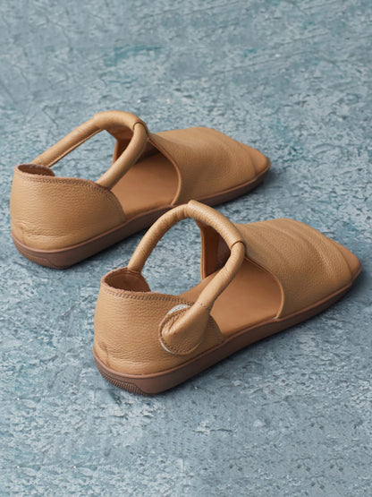Summer Leather Flat Sandals Ui1013