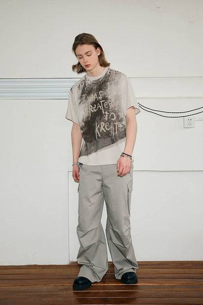 Distressed Graphic Print T-shirt