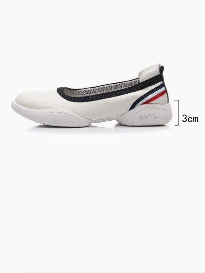 Summer Leather Soft Spliced Flat Shoes Ui1018