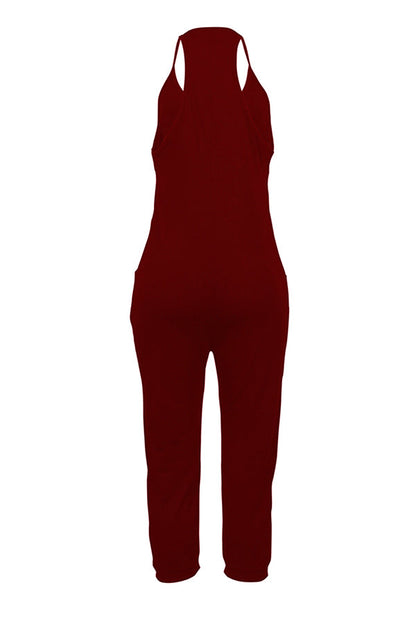 Basics Pocket Design Cami Jumpsuit Ar5079