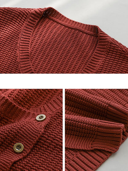 Winter Knitted Button Sleeveless Vest Waistcoat Sweater Op1017