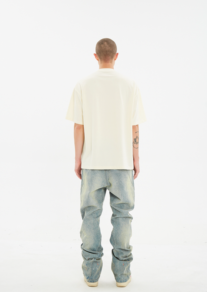 Serene Peace Dove Suede Foam Printed T-shirt