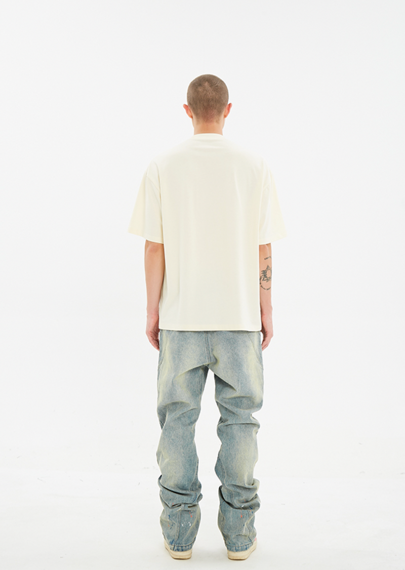 Serene Peace Dove Suede Foam Printed T-shirt