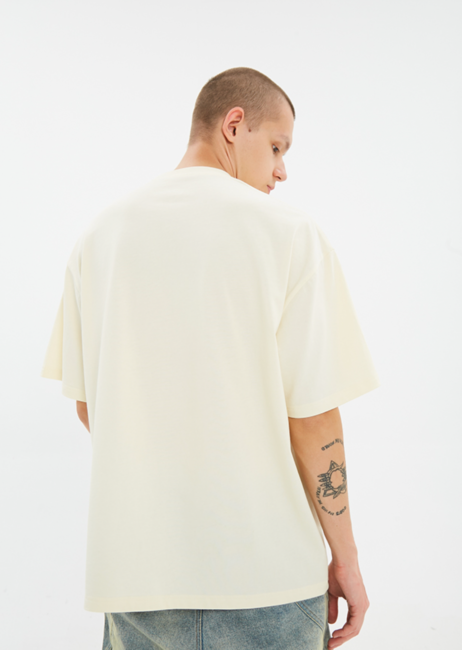 Serene Peace Dove Suede Foam Printed T-shirt
