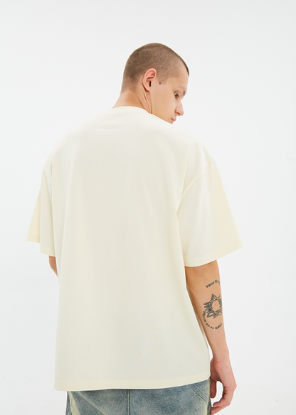 Serene Peace Dove Suede Foam Printed T-shirt