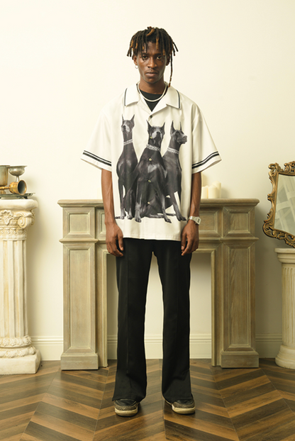 Doberman Print Short Sleeve T-shirt