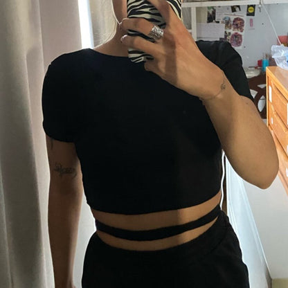 Black White Simple Color T-shirts