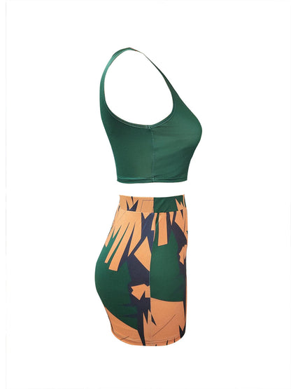 Cami Mixed Print Shorts Set Ar5066