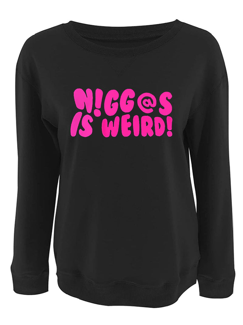 Dropped Shoulder Letter Print Sweatshirt Ar3078