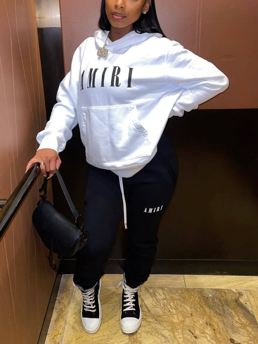 Cartoon Letter Print Sweatshirt Ar7047