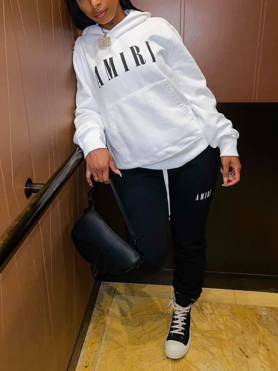 Cartoon Letter Print Sweatshirt Ar7047