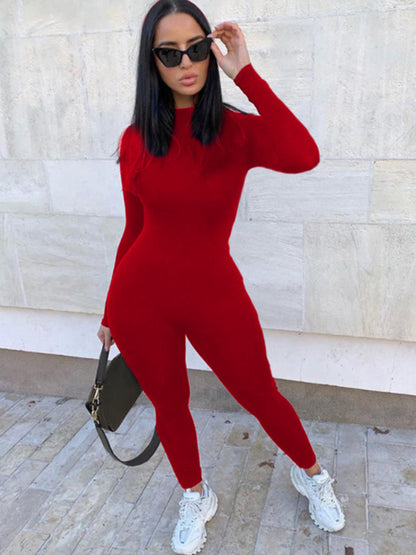 Cartoon Letter Print Skinny Jumpsuit Ac2036