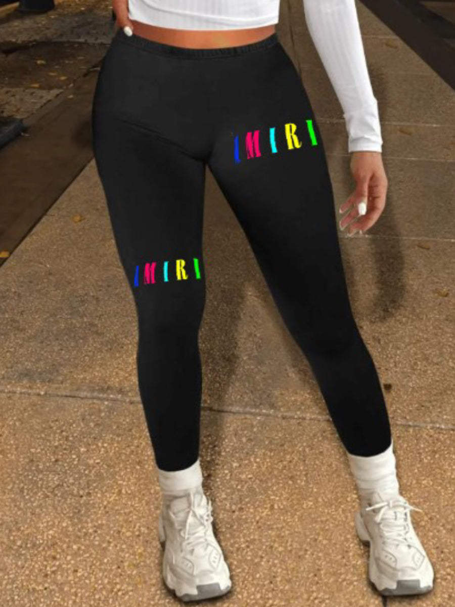 Cartoon Letter Print Sweatshirt Ar7047