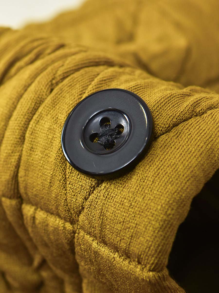 Winter Button Pocket Hooded Coat Cx062