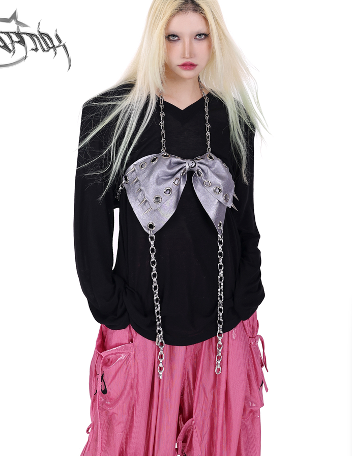 Pinkspink Shiny Parachute Cargo Pants - Hot Pink