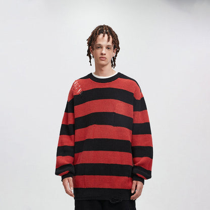 Striped Knit Sweater