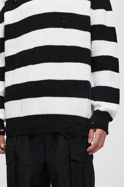 Striped Knit Sweater
