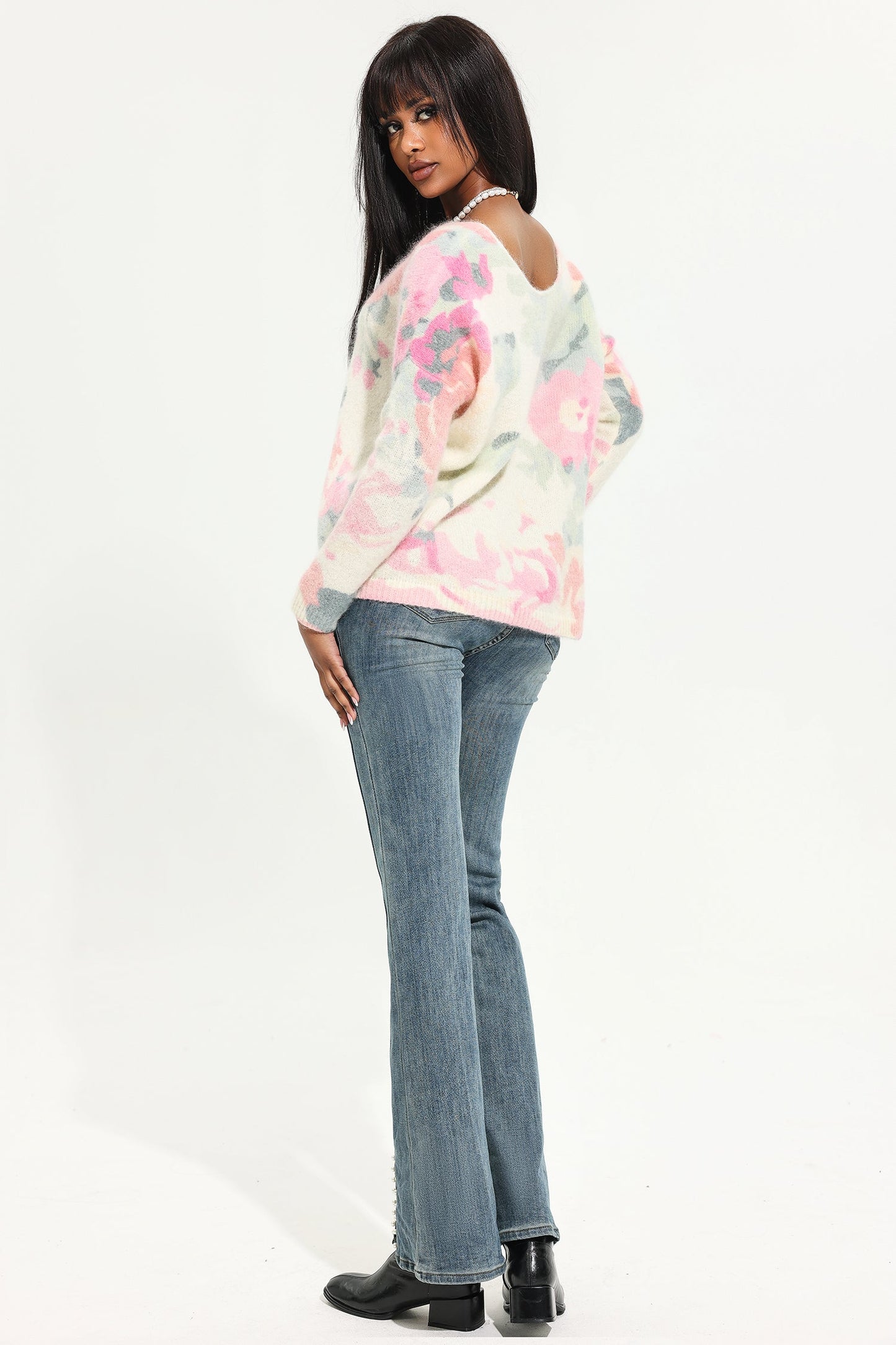 Knit V-neck Cardigan