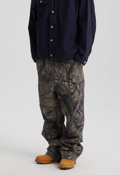 Rugged Tree Camouflage Old Work Pants